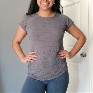 💌3/$15 HEAD jersey grey keyhole workout shirt